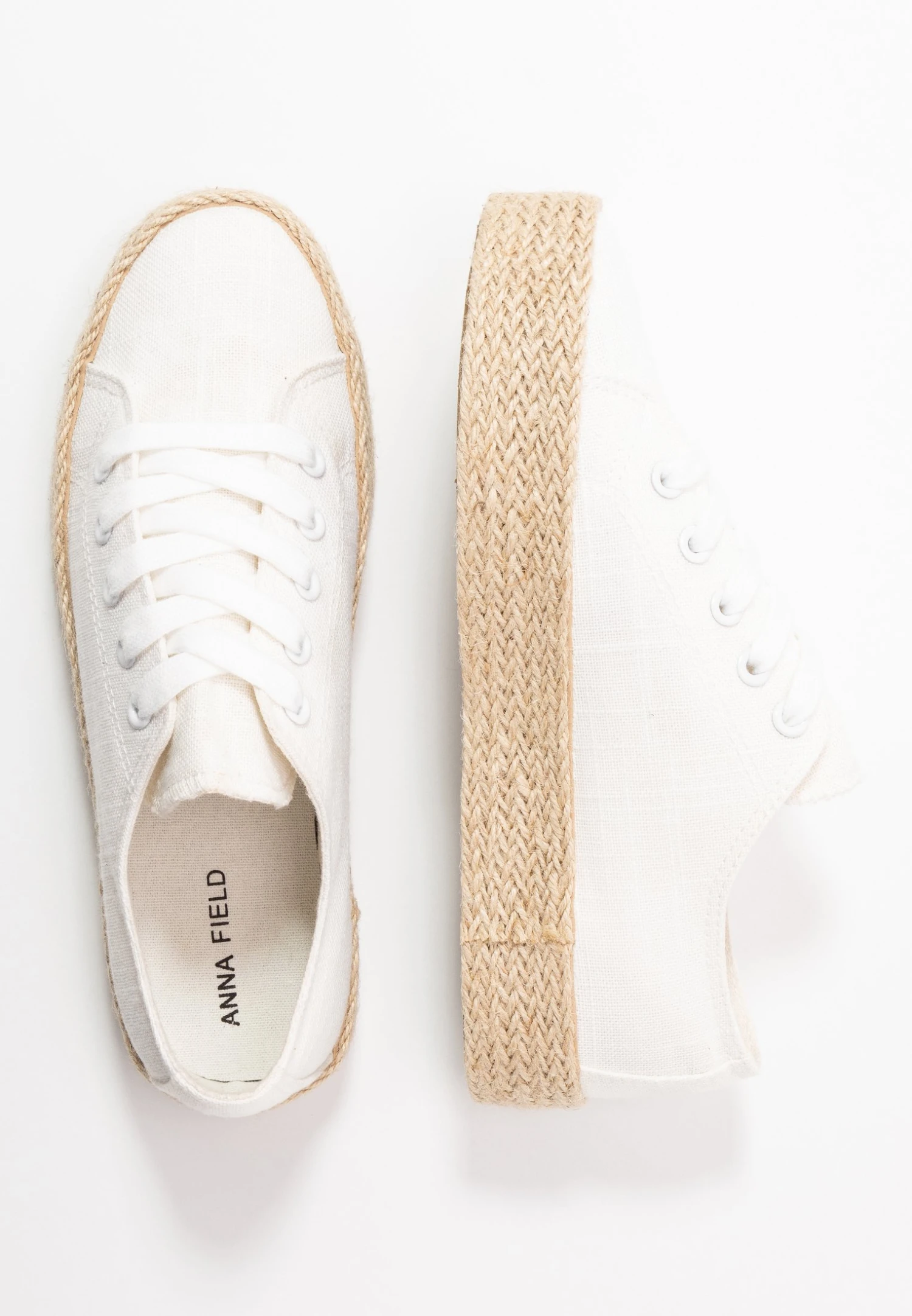 Anna Field EspadrillasWhite Donna Scarpe Piatte AN611E05T-A11 4 Anna Field EspadrillasWhite Donna Scarpe Piatte AN611E05T-A11 - immagine 4