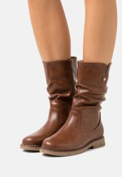 Anna Field Winter Boot - Stivali Alti - Cognac